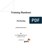 Training Manual - Purchasing - Cotton