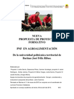 Estructura Proyecto Formativo Agroalimentaria - Uptjfr Barinas