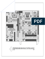 Proposed new faculty office layout announcement board