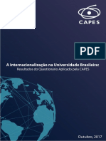 Resultados da pesquisa sobre a internacionalização nas universidades brasileiras