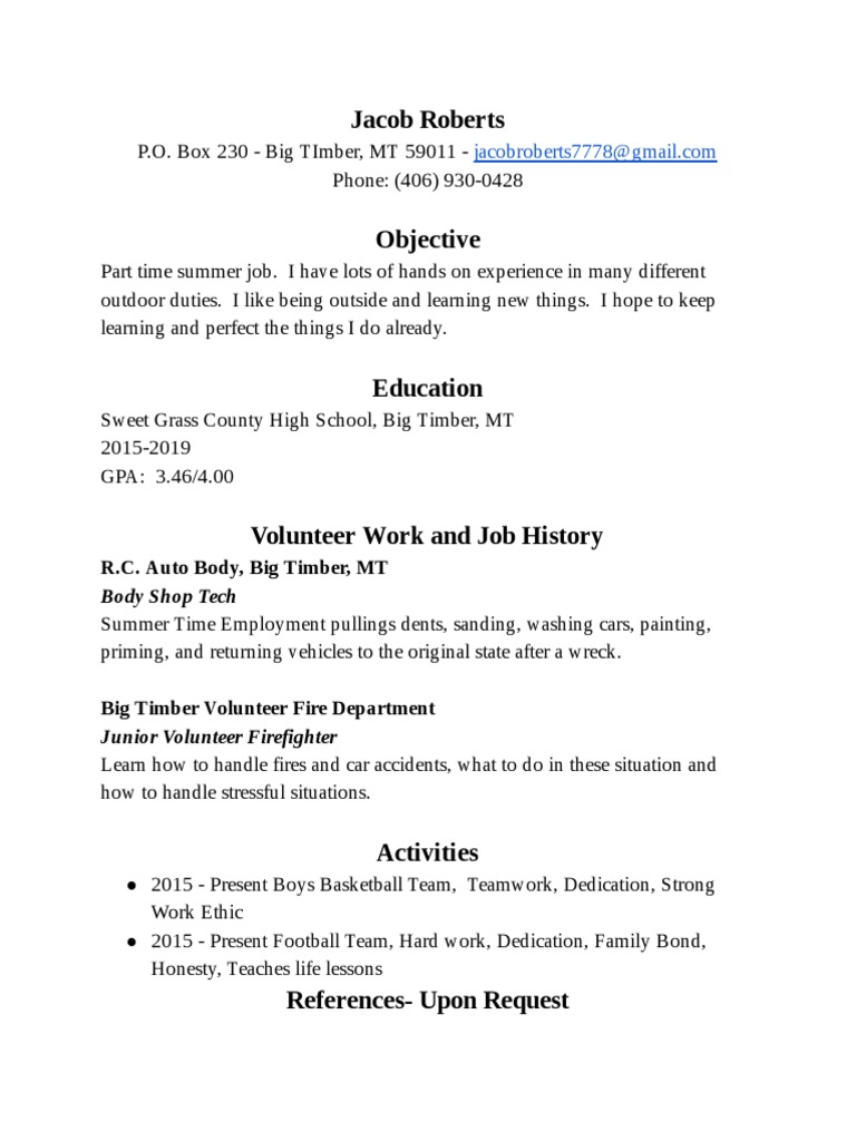 Jacob Roberts R.C. Auto Body, Big Timber, MT PDF