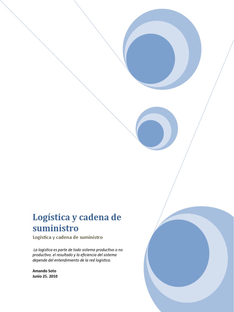 La Logistica y Cadena de Suministro | Descargar gratis PDF | Logística ...