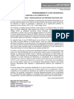 ¡SANCIÓN A LOS CORRUPTOS, SÍ! ¡PERSECUCIÓN JUDICIAL Y DISOLUCIÓN DE LOS PARTIDOS POLÍTICOS, NO!