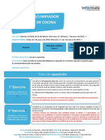 Oposición Camarero Limpiador Ayudante Cocina Xunta