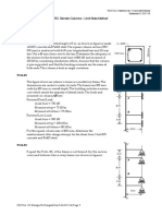 Homework #7:: Design of RC Slender Columns - Limit State Method