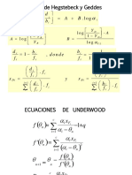Metodo de Hegstebeck y Geddes para el cálculo de parámetros de diseño de columnas de destilación