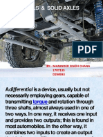 Differential and Solid Axles