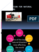 Preparation For Natural Disasters: By: Gabriela Saltos