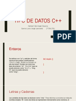 Tipo de Datos C++