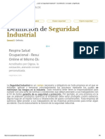 ¿Qué Es Seguridad Industrial - Su Definición, Concepto y Significado