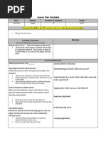 Lesson Plan - M Letter