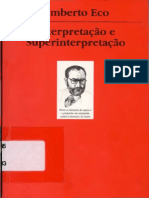 Interpretação e Superinterpretação. Umberto Eco