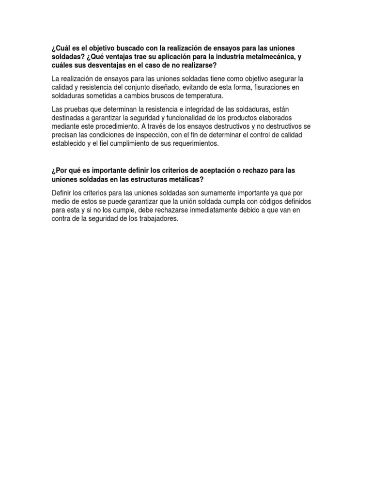 Cuál Es El Objetivo Buscado Con La Realización de Ensayos