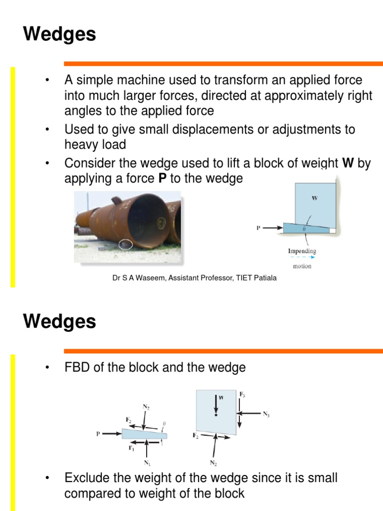 Wedge and Belt Friction | PDF | Belt (Mechanical) | Machines