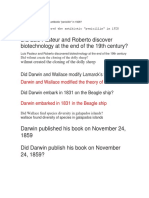 Did Luis Pasteur and Roberto Discover Biotechnology at The End of The 19th Century?