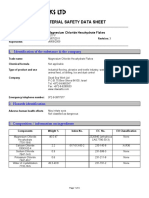 Magnesium Chloride Hexahydrate Flakes MSDS