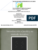 Introduccion A Jacobi y Su Metodo Iterativo