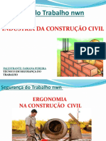 Palestra Ergonomia Na Construção Civil - Segurança Do Trabalho NWN