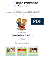 Daniel Tiger Printables PDF