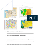 Types of Maps Worksheet