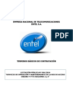 TBC LP 084-2016 Op y Mant. Red Acceso y FTTX R. 2 y 4