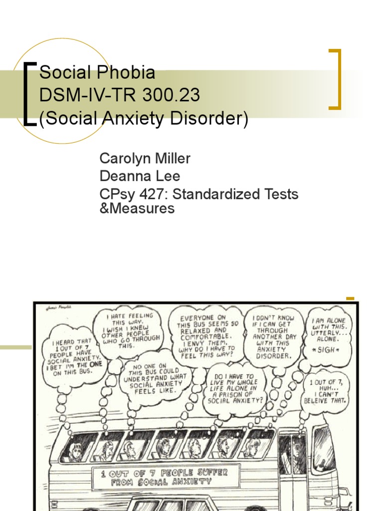 Understanding Social Phobia Symptoms | PDF | Anxiety Disorder | Social ...