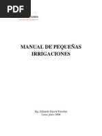 MANUAL DE PEQUEÑAS IRRIGACIONES