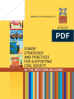 Balkan Civic Practices 11 Donor Strategies