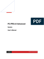 PC-PRO Advanced v9 83 System User's Manual TDC-1062-002