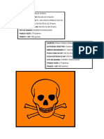 Etiqueta de Muestra de Toxicologia