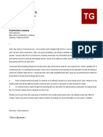 Cover Letter Template 1 - Initials