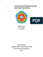 Makalah Contoh Hukum Dan Penyelesaiannya