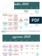 Cronograma Turin Julio -Diciembre 2015