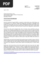 SB 1088 Letter of Concern From PG&E