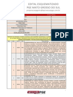 Edital esquematizado PGE MS prepara para concurso