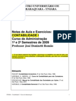 Contabilidade I Notas de Aula e Exercicios Contabilidade I