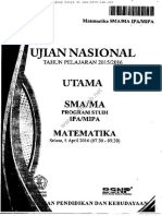 Un Sma 2016 Matematika Ipa PDF