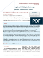 Chronic Laryngitis in CHU Yalgado Ouedraogo: Epidemiological and Diagnostic Aspects