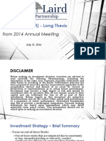 Booth Laird Investment Partnership Outerwall Long Thesis1 PDF