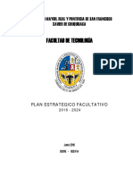 Plan Estratégico Institucional de Ia Facultad Tecnología 2016-2017