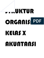 Struktur Organisasi Kelas X Akuntansi