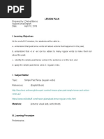 Detailed Lesson Plan in English For Grade 2 | PDF | Verb | Grammatical ...
