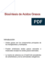 Biosíntesis de Acidos Grasos