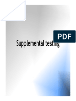 Supplemental Testing