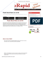 Flash Stock Rom No LG K5 - Ultimate Guide