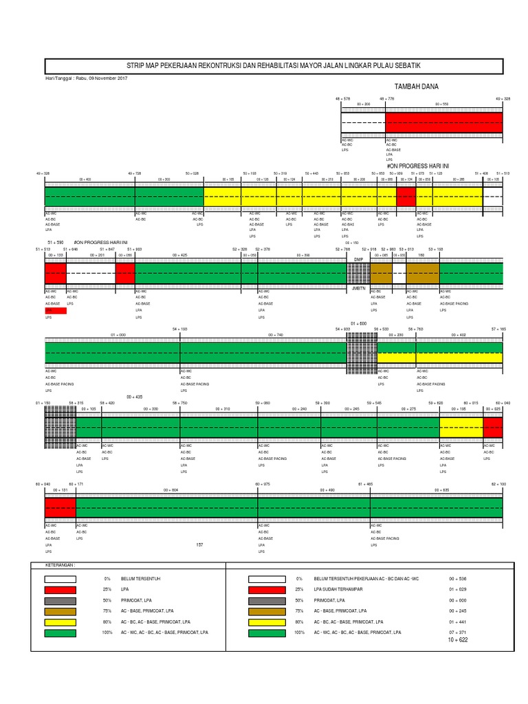 Strip Map Pekerjaan Jalan Sebatik | PDF