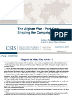 The Afghan War - Part One: Shaping The Campaign: Anthony H. Cordesman