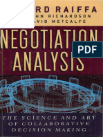 Negotiation Analysis PDF