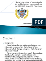 Comparison Social Interaction of Students Who