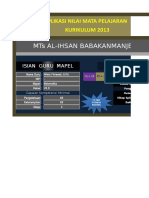 Aplikasi Nilai MAPEL Kelas 7 D